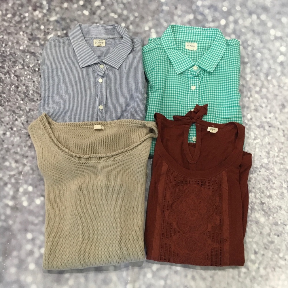 J.Crew Lot of 4 Tops size S